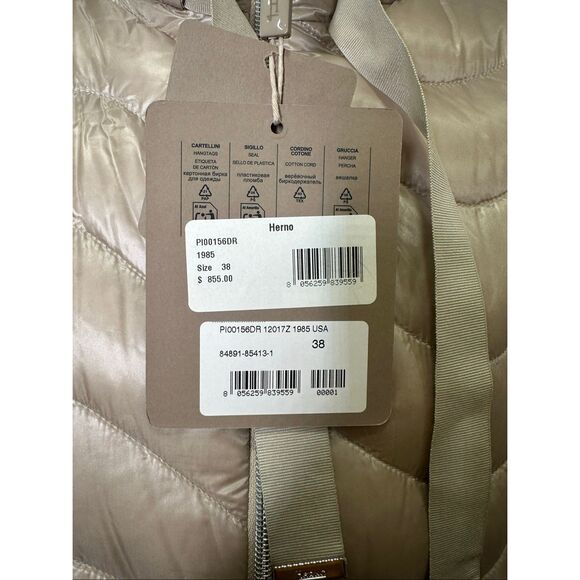 Herno Quilted Coat in Chantilly IT 38/ US 2 $855 - Picture 13 of 14